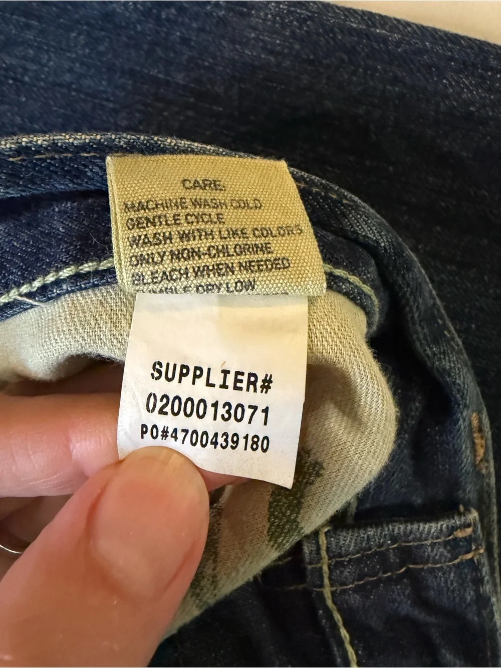 Vintage Polo Ralph Lauren Denim Jeans Mens 35x32 Straight Leg Blue 100% Cotton